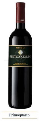 Vino rosso PRIMOQUARTO Miceli Nero d'Avola e Sangiovese I.G.T. - Lt. 0,75