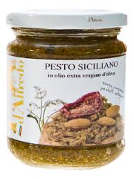 Sizilianische Pesto Soße mit Mandeln für Nudelgerichte gr.180