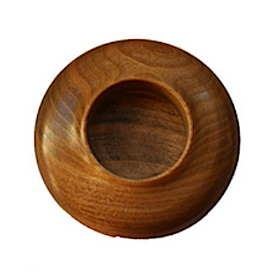 Porta candela in legno per tealight diametro cm.4
