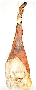 Prosciutto crudo di suino nero dei Nebrodi 300 gr. Affettato 2