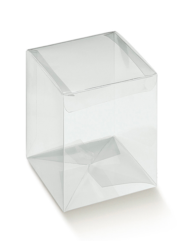 Scatole trasparenti portaconfetti Astuccio mm.90x90x120 - Pz.10
