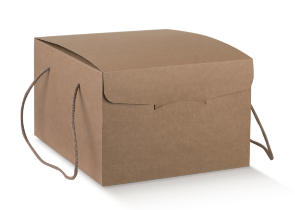 Geschenkboxen aus Havana karton mit Seilgriffen cm.29x35,5x19,5 - 5 Stck.