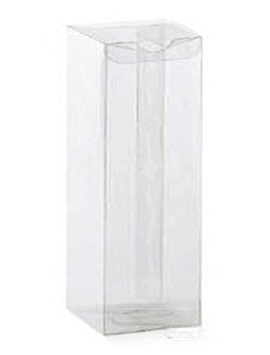 Transparent folding boxes mm.50x50x100