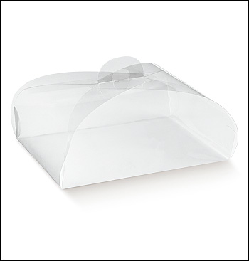 Transparent PVC boxes Tortina mm.120x120x100 - 10 Pcs.