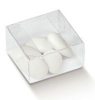 Transparent folding boxes mm.80x80x35 - 10 Pcs