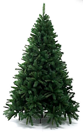 Albero di Natale glaciale cm.150 con rami folti