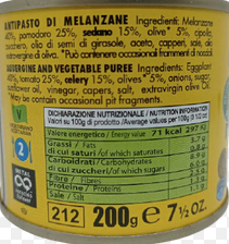 Sicilian Eggplant Caponata Side Dish - Pack of 15 cans of 200g. 2