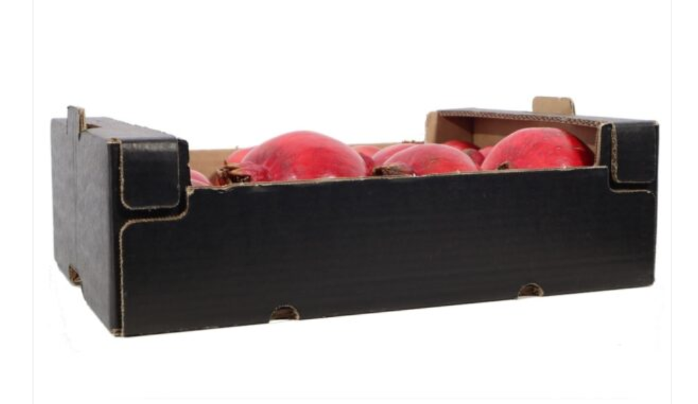 Black cardboard fruit and vegetable crates, 20x30x11 cm - Pallet of 500 pcs. 2