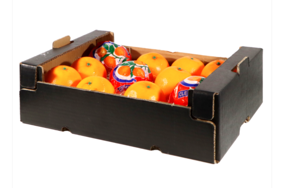 Black cardboard fruit and vegetable crates, 20x30x11 cm - Pallet of 500 pcs. 3