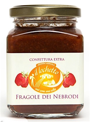 Extra strawberries jam from Nebrodi 240 gr.