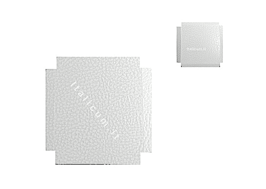 Erhöhte Böden aus weißem Lederkarton mm.90x90 - Stk.10