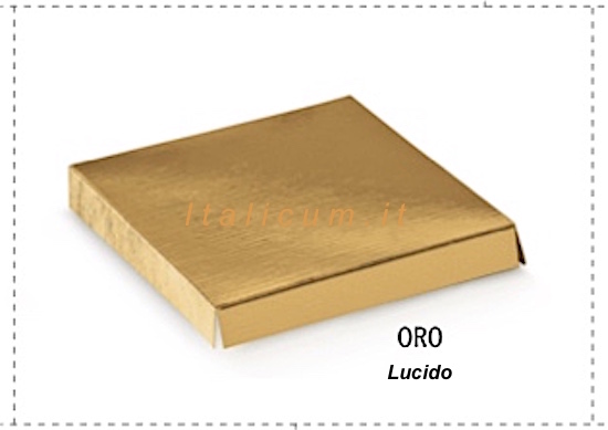 Fondi rialzati mm.80x80 ORO LUCIDO Pz.10