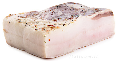 Nebrodi black pork lard 300 gr.