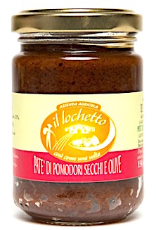 Getrockneten Tomatenpastete mit Oliven 150 gr.