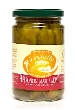 Grüne Chilischoten in Öl Mare e Monti gr. 300