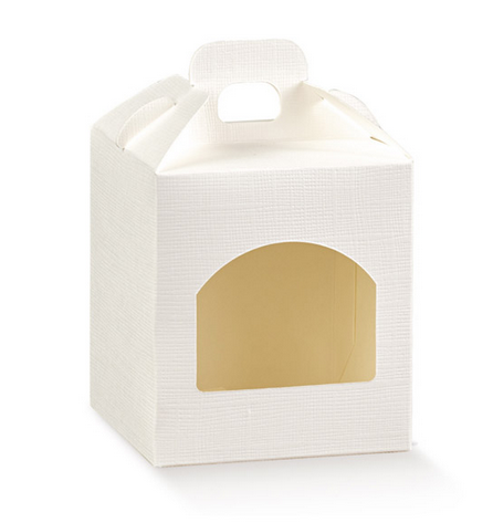 Scatole porta vasetto bianco 1 posto 500 gr. mm.90x90x100 -Pz.10