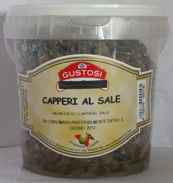 Capperi siciliani sotto sale - Prodotti tipici - Kg.1