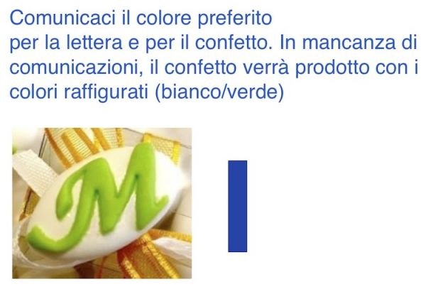 Dekoriert italienische Chokolade Konfetti Gastgeschenk mit erste Buchstabe des Namens - I - LETTER