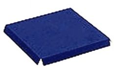 Fondo rialzato per scatole trasparenti mm.60x60 velluto blu Pz.10