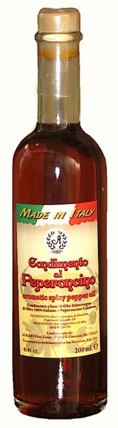Olio extra vergine di oliva al peperoncino piccante- ml.200
