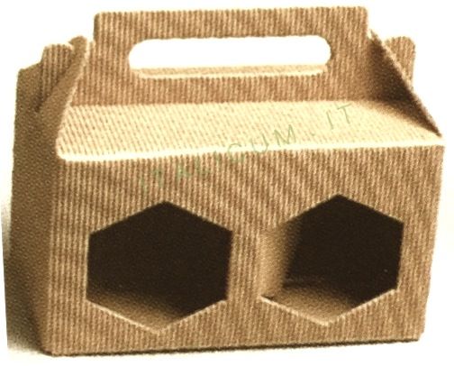 JARS HOLDER cardboard boxes 2 places for 250 gr. jars (8,82 Oz) - mm.140x70x90 - 20 Pcs