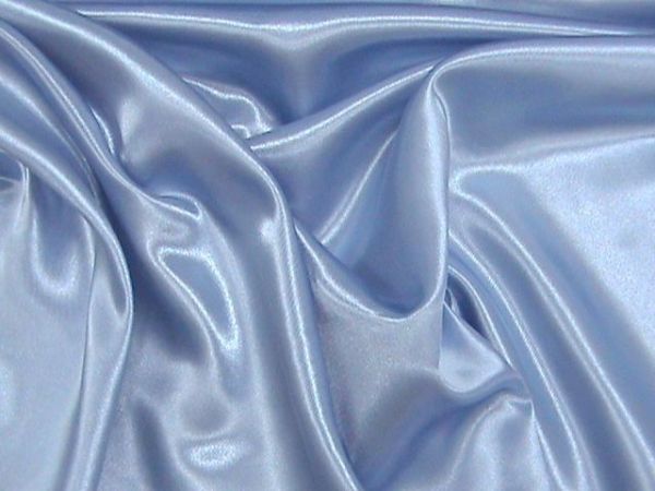 Satin SKY BLU 100% polyester - height 150 cm - 190 gr./mt. - 1 meter