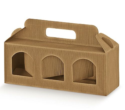 DOSEN HALTER Gläschenverpackung 3 Plätze - mm.250x80x90 - 10 Stck