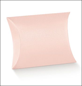 Farbige Mandelboxen "Busta" rosafarbene Satin mm.100x100x35 - 10 Stck.