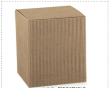 Kleine Geschenkboxen aus wellpappe karton mm.120x120x80 - 50 Stck. 10% Rabatt