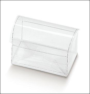 Klarsicht PVC kästchen Cofanetto mm. 70x45x52 - 10 Stck.