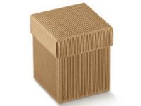 Kleine Geschenkboxen mit Boden und Deckel aus Havana karton mm.80x80x150 - 10 Stck.