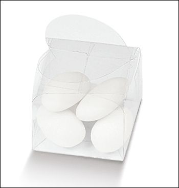 Scatole trasparenti astuccio Cuore mm. 38x38x26 - Pz.10