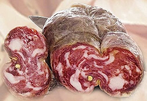 Kalabrischen Soppressata Schweinefleisch Salami - Etwa Kg.1