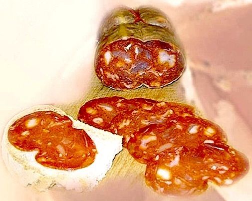 Kalabrischen scharfe Soppressata Schweinefleisch Salami - Etwa Kg.1