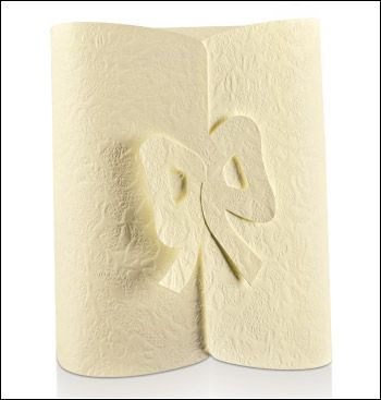 Mandelboxen "Fiocco" Cremefarbig mm.70x60x30 - 10 Stck.