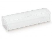 Klarsicht PVC schmuckkasten - Öffnung von oben - mm.240x40x30