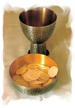 Heilige Messe - Hostien Wein Weihrauch