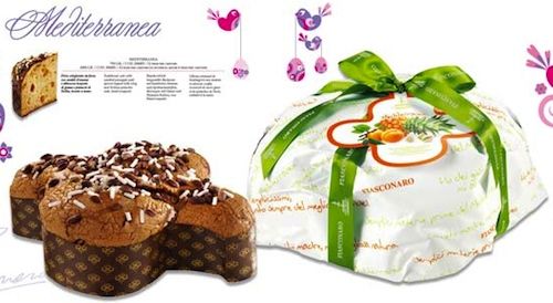 Italian Easter cake COLOMBA MEDITERRANEO with candied apricots and sicilian pistachios - 35,28 Oz.