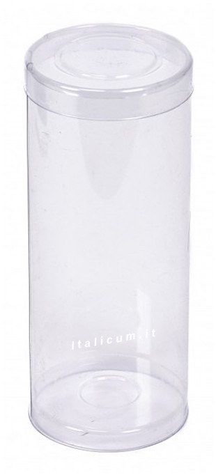 Scatole trasparenti cilindro PVC mm.60x200- diametro mm.60 altezza mm.200