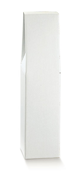 White bottle holder box 1 place with handle mm.90x90x385 - 10 pcs.