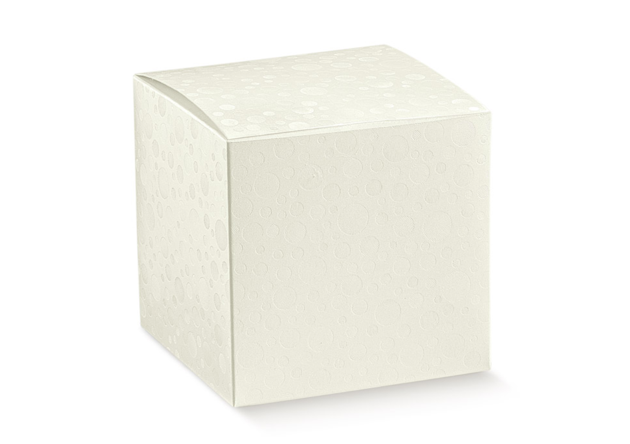 Folding boxes sphere white cardboard mm.140x140x140 - 10 pcs.