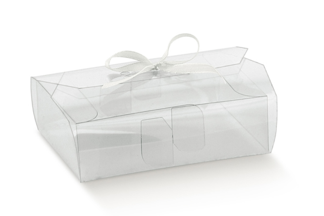 Clear rectangular ballottin box mm.140x90x70 - 10 pcs.