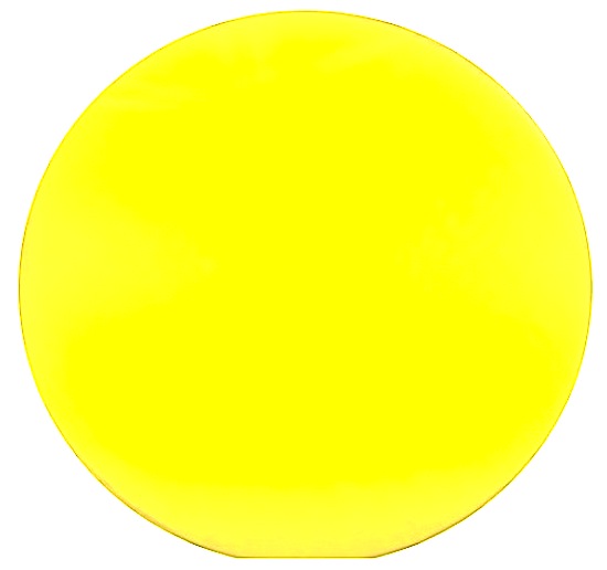 Tulle giallo per confetti veli rotondi 23 cm. - Pezzi 100